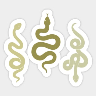 Sage Green Snakes Sticker Pack Sticker